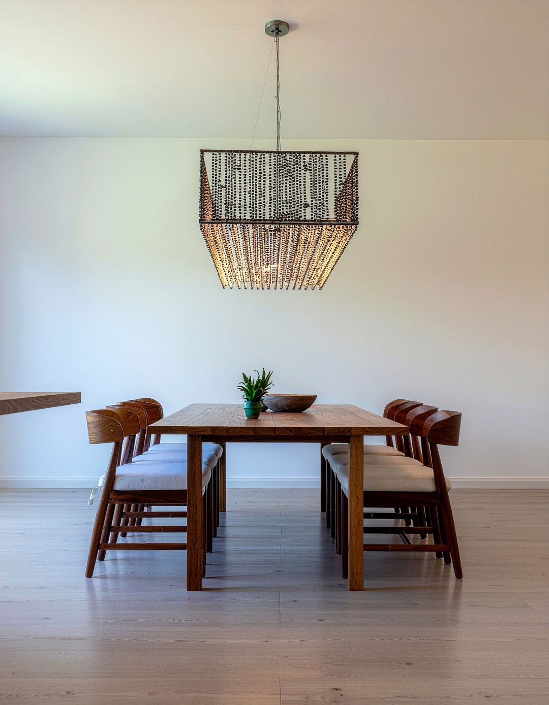 Rectangular Beaded Chandelier - 30 beaded chandelier dining room ideas