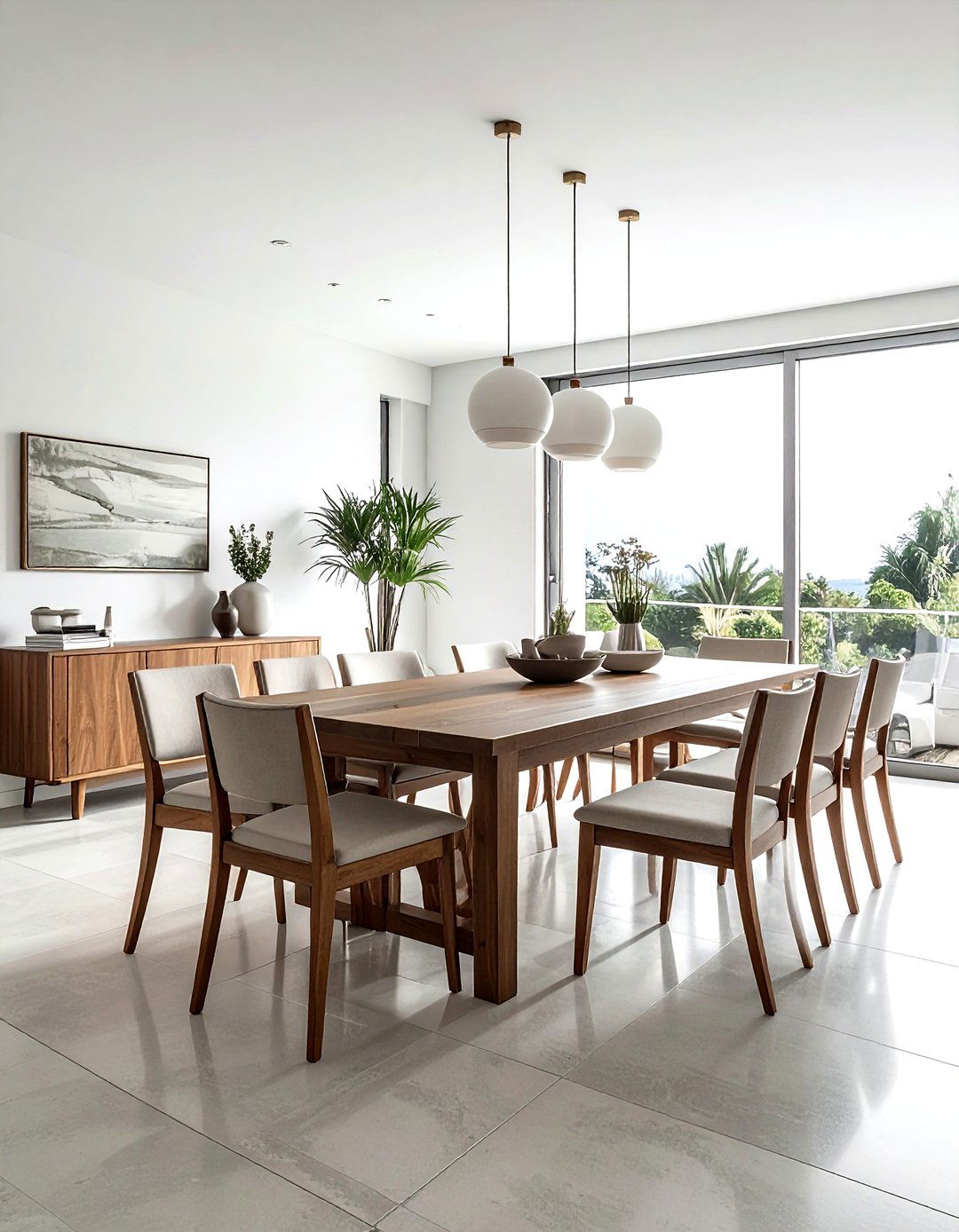 Rectangular Dining Room Arrangement - 30 dining room space planning ideas