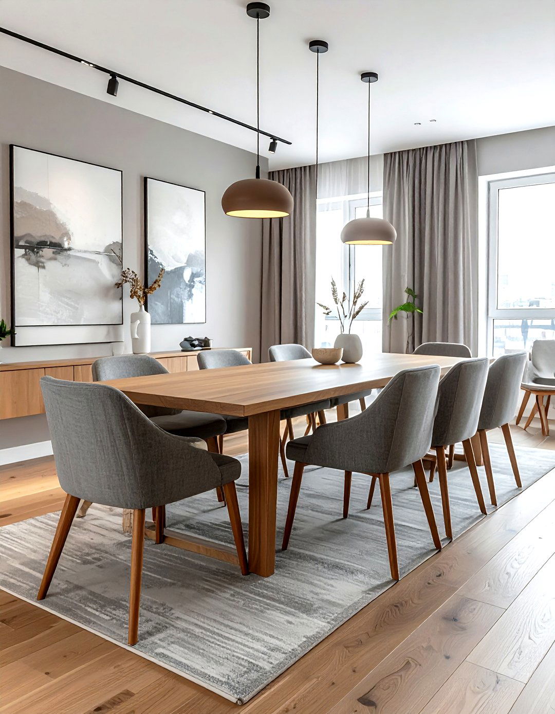 Rectangular Dining Table - 30 minimalist dining room ideas