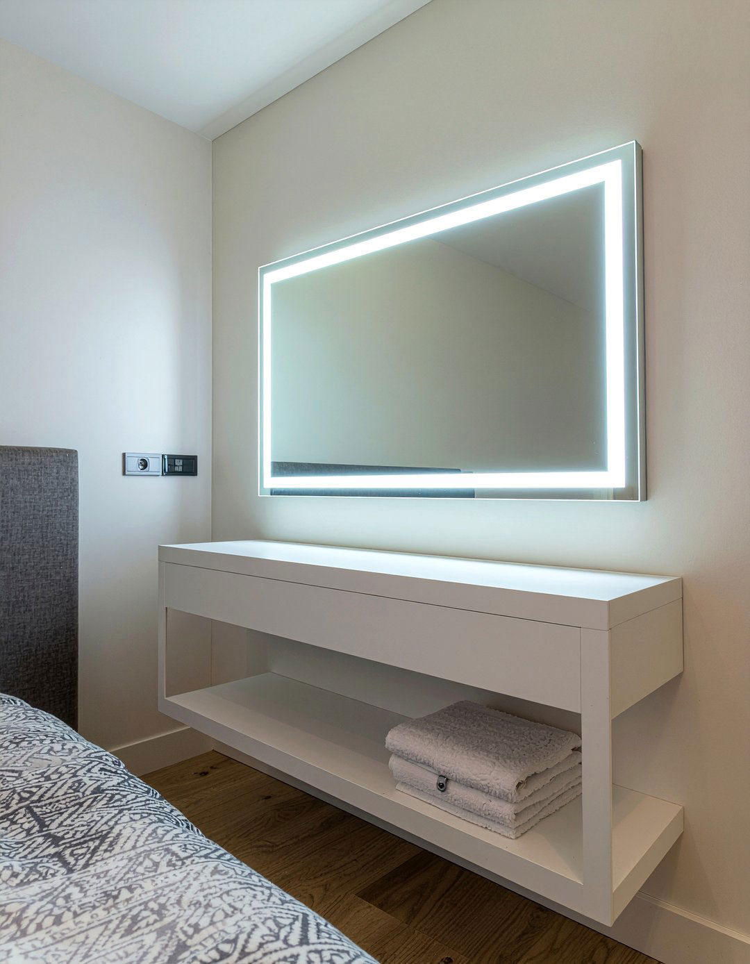 Rectangular LED Vanity Light - 30 bedroom vanity lights