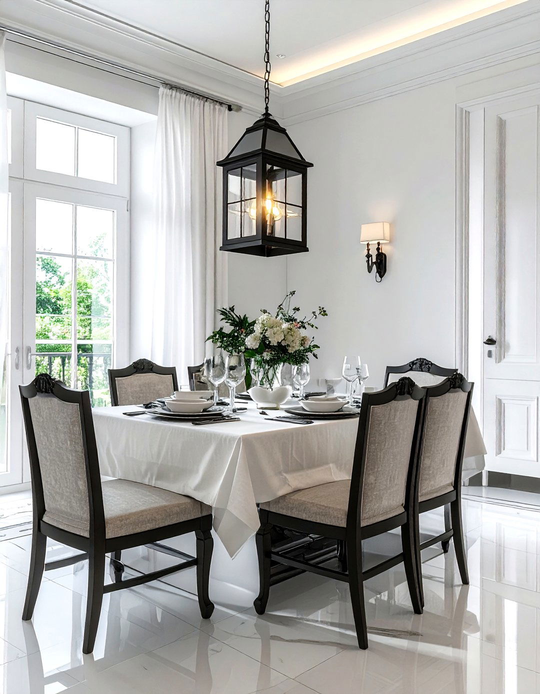 Rectangular Lantern Light - 30 dining room task lighting ideas