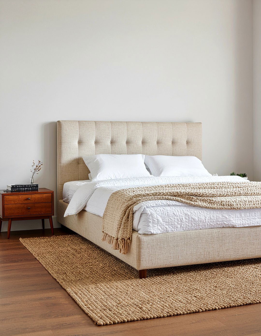 Rectangular Padded Headboard - 30 bedroom upholstered headboards