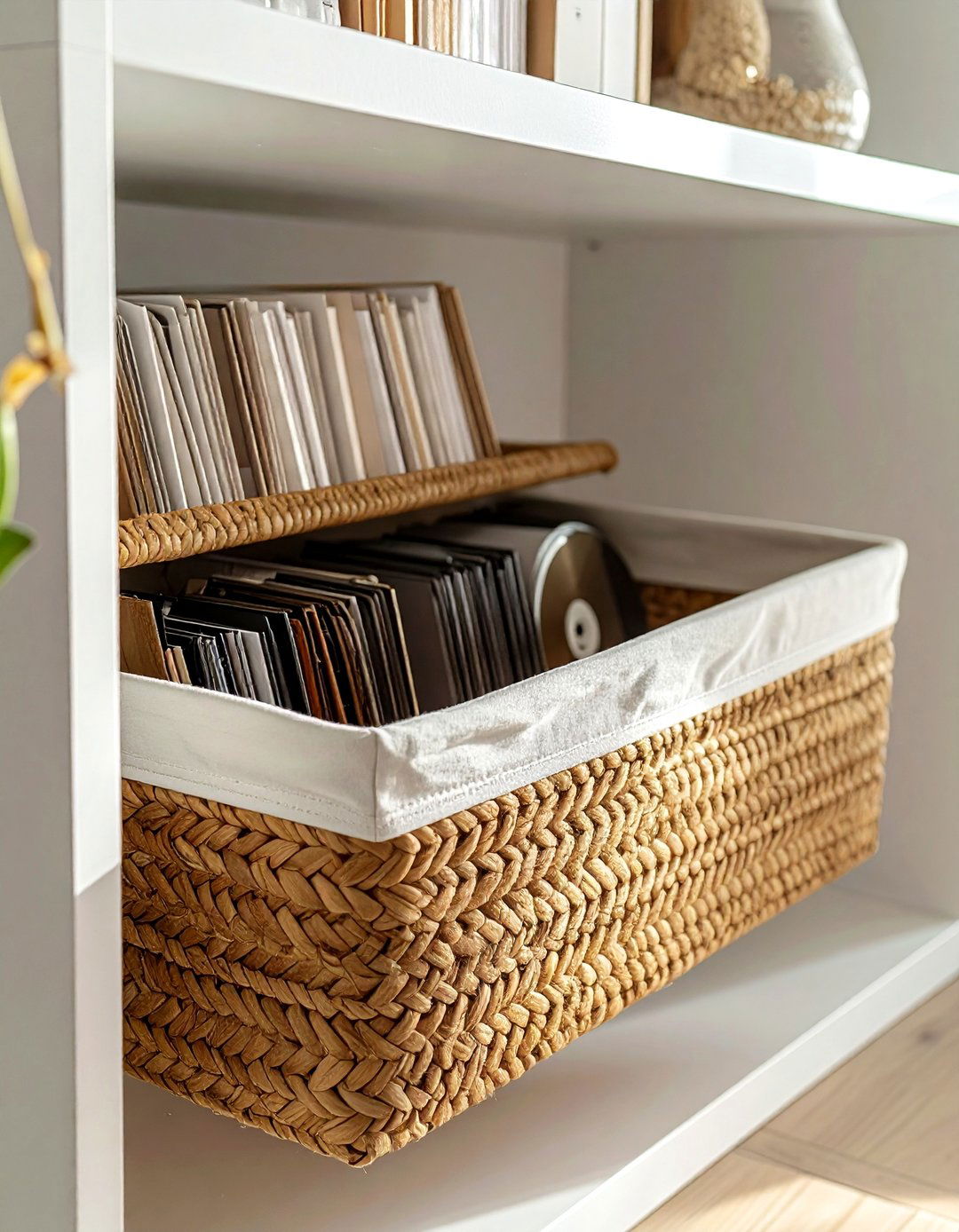 Rectangular Seagrass Bin - 30 storage basket ideas