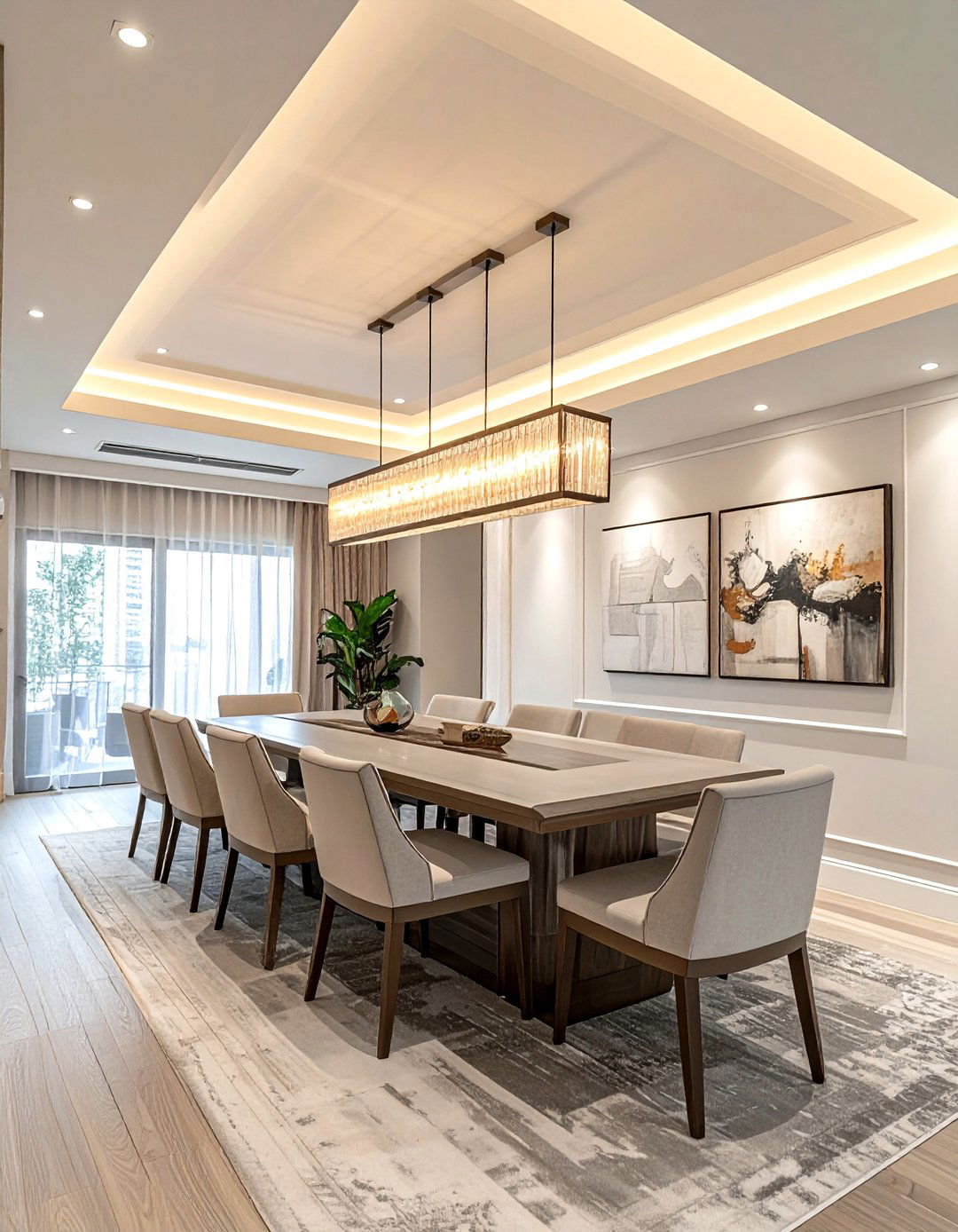 Rectangular Tray Ceiling - 30 dining room tray ceiling ideas