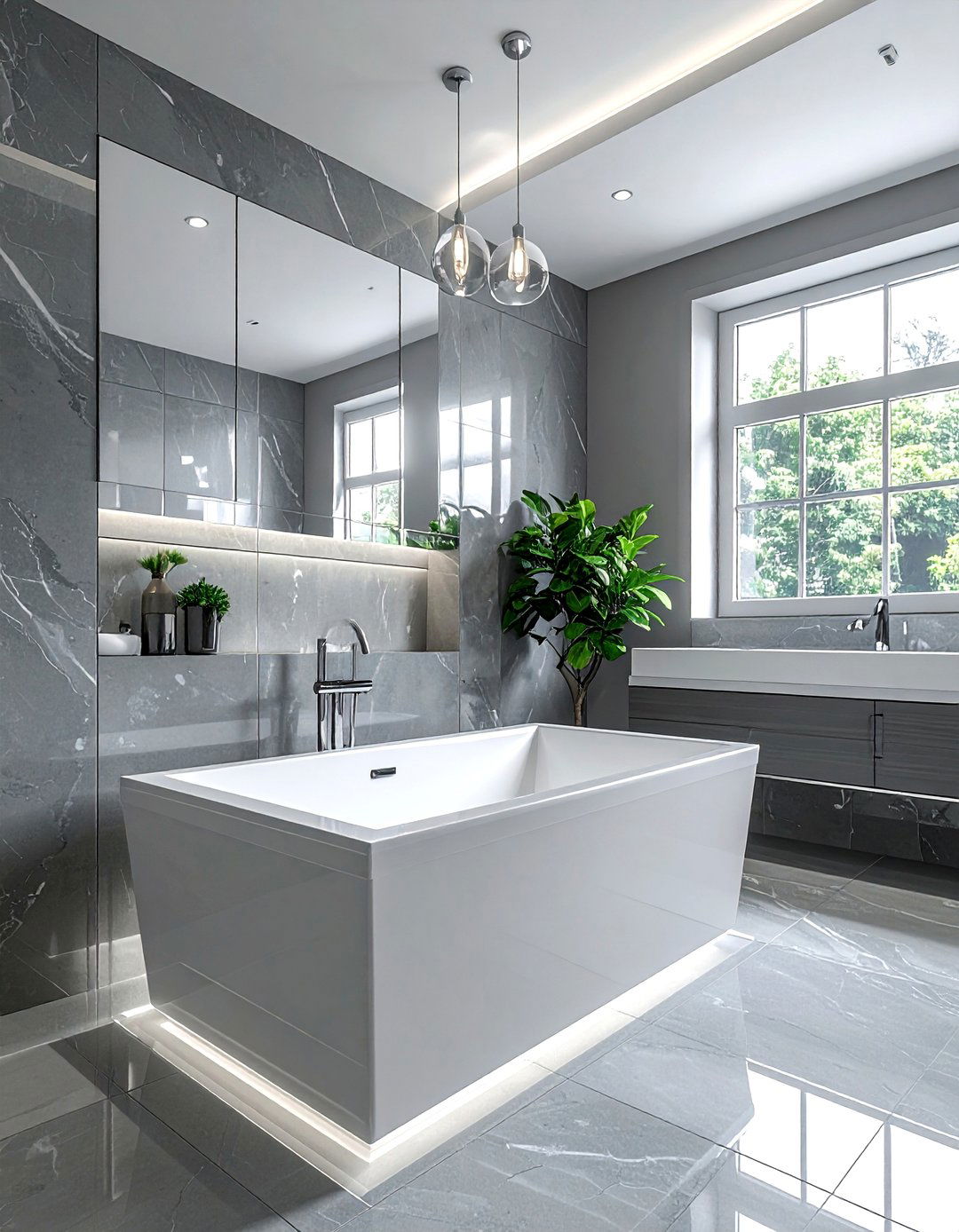 Rectangular bathtub - 30 bathtub ideas