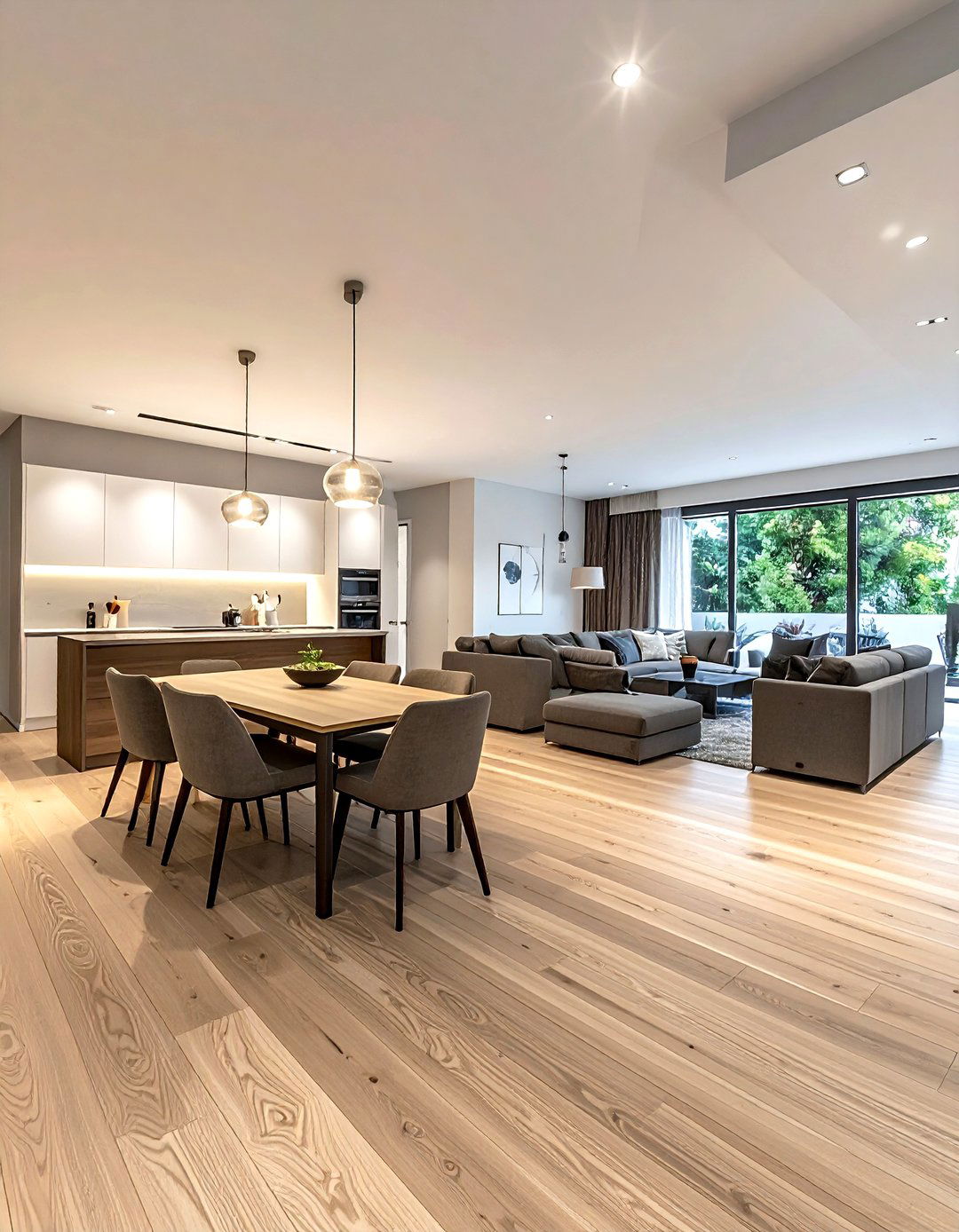 Rectangular kitchen living room - 30 kitchen living room combo ideas