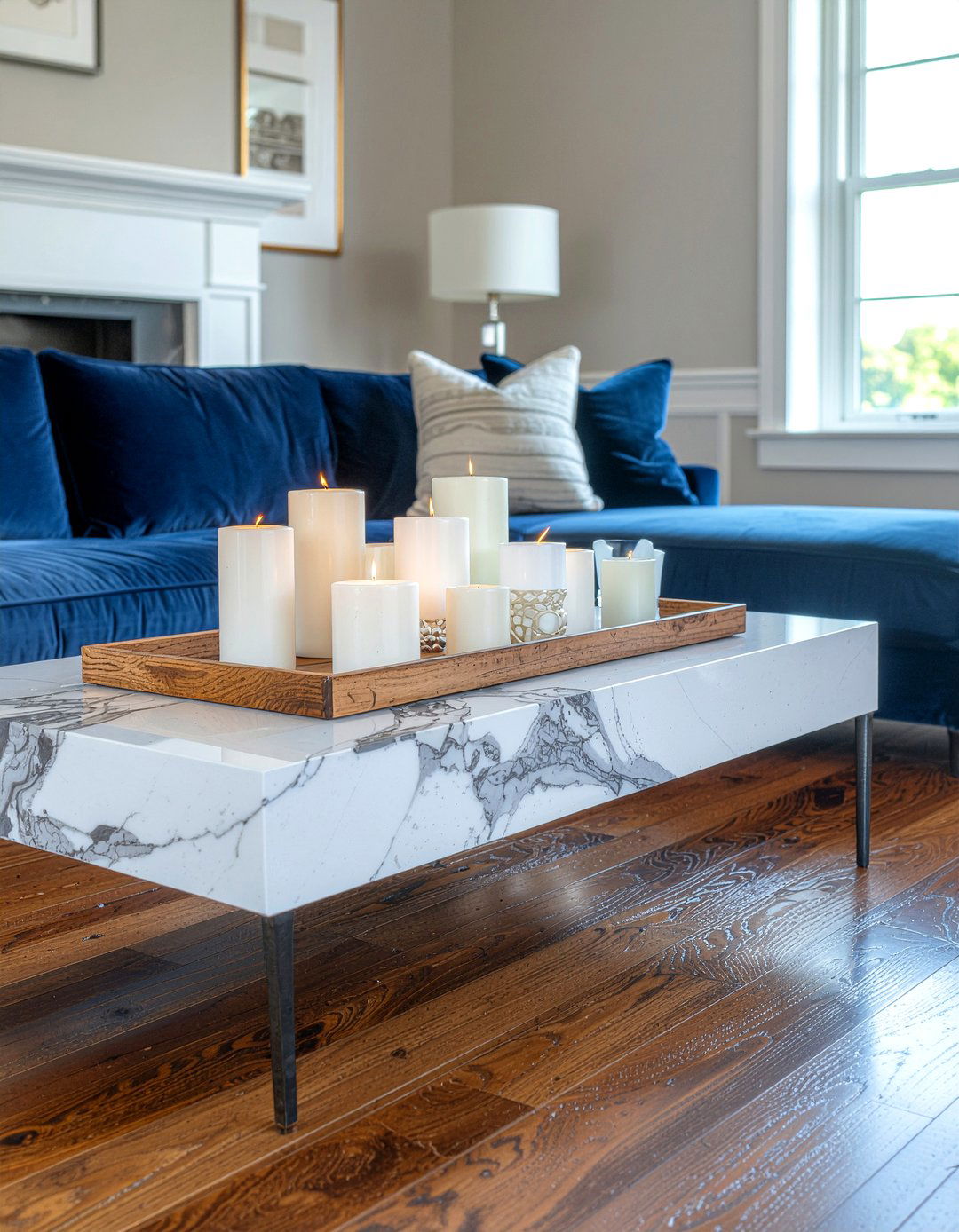 Rectangular marble coffee table - 30 living room marble coffee tables