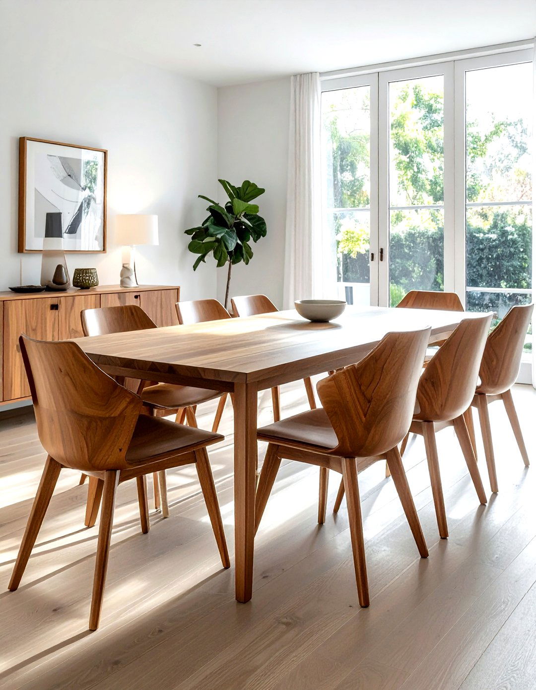 Rectangular table wishbone chairs - 30 wishbone dining chair ideas