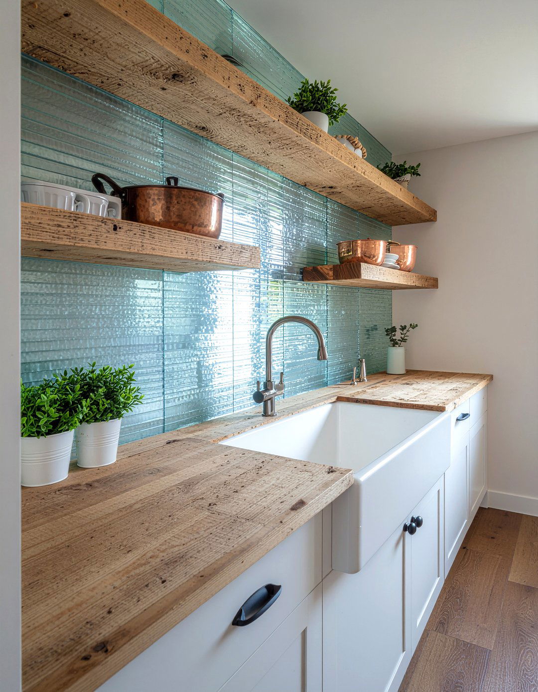 Recycled Glass Backsplash - 30 glass tile kitchen backsplash ideas