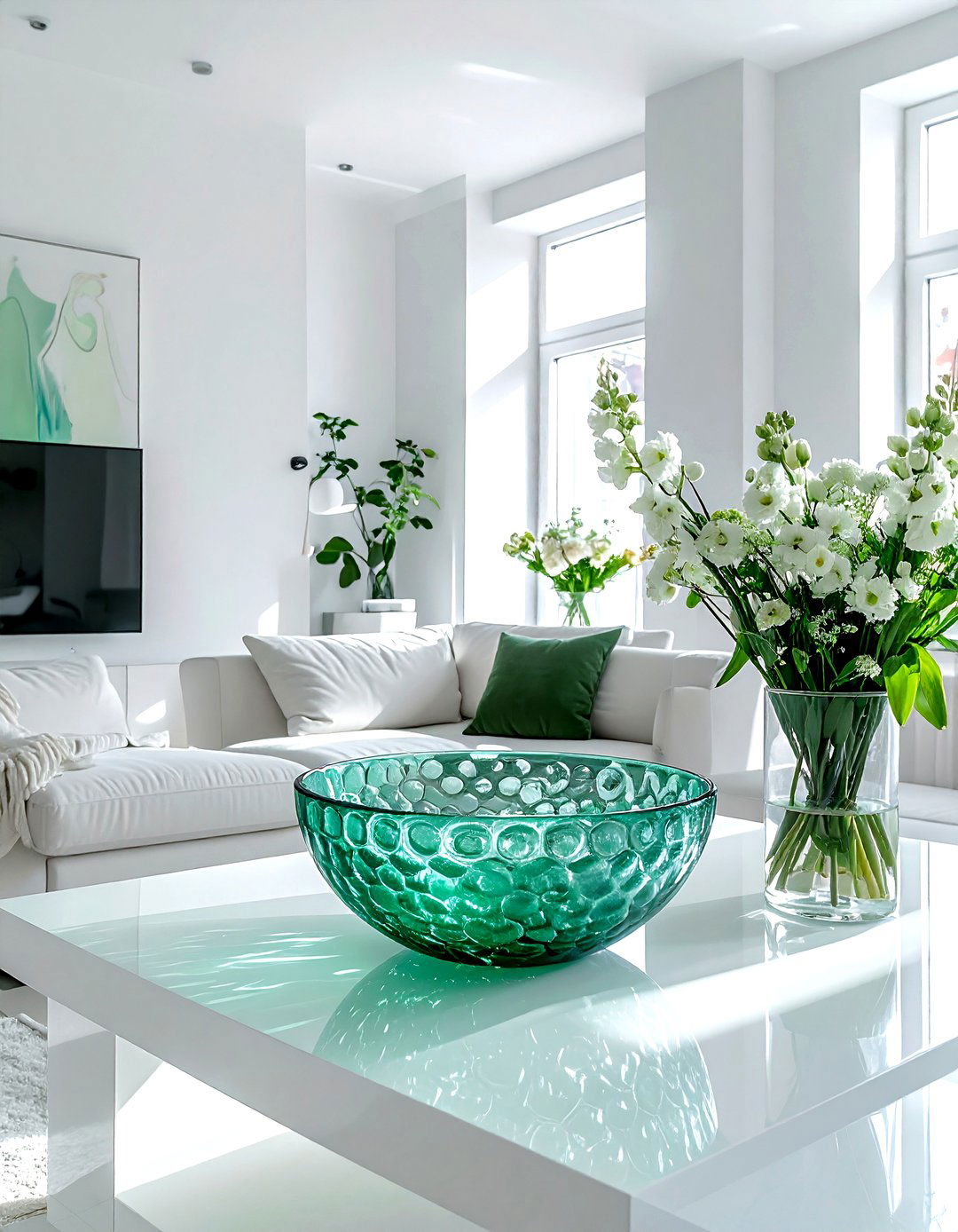 Recycled Glass Bowl - 30 coffee table bowl ideas