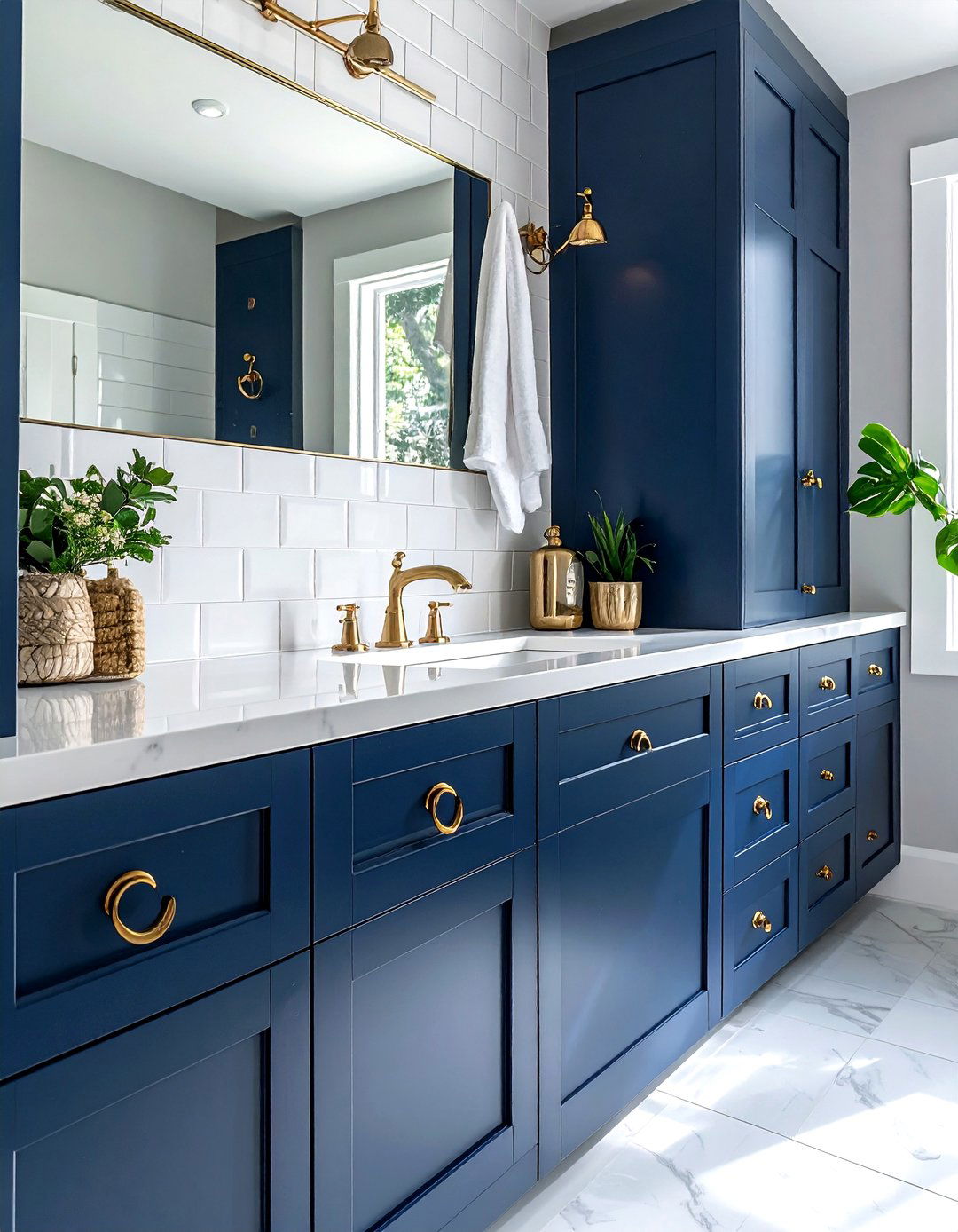 Recycled metal hardware - 30 energy-efficient bathroom ideas