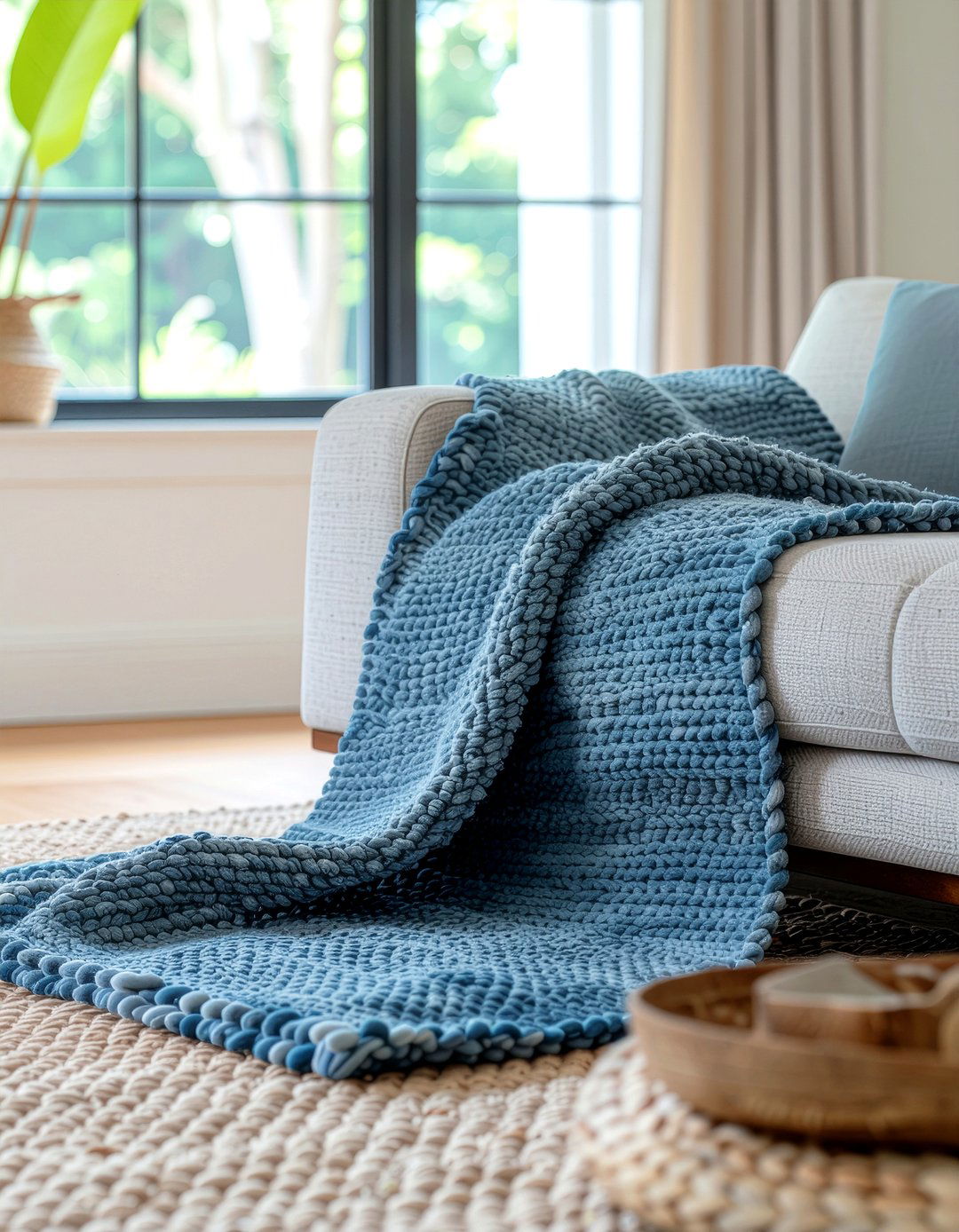 Recycled yarn throw - 30 living room throws