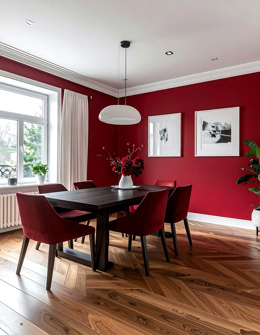 Red Accent Wall - 30 red decor ideas