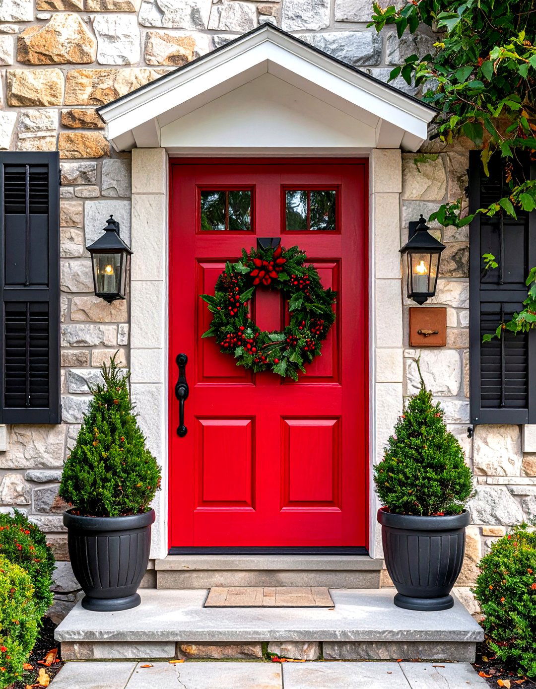 Red Front Door - 30 red decor ideas