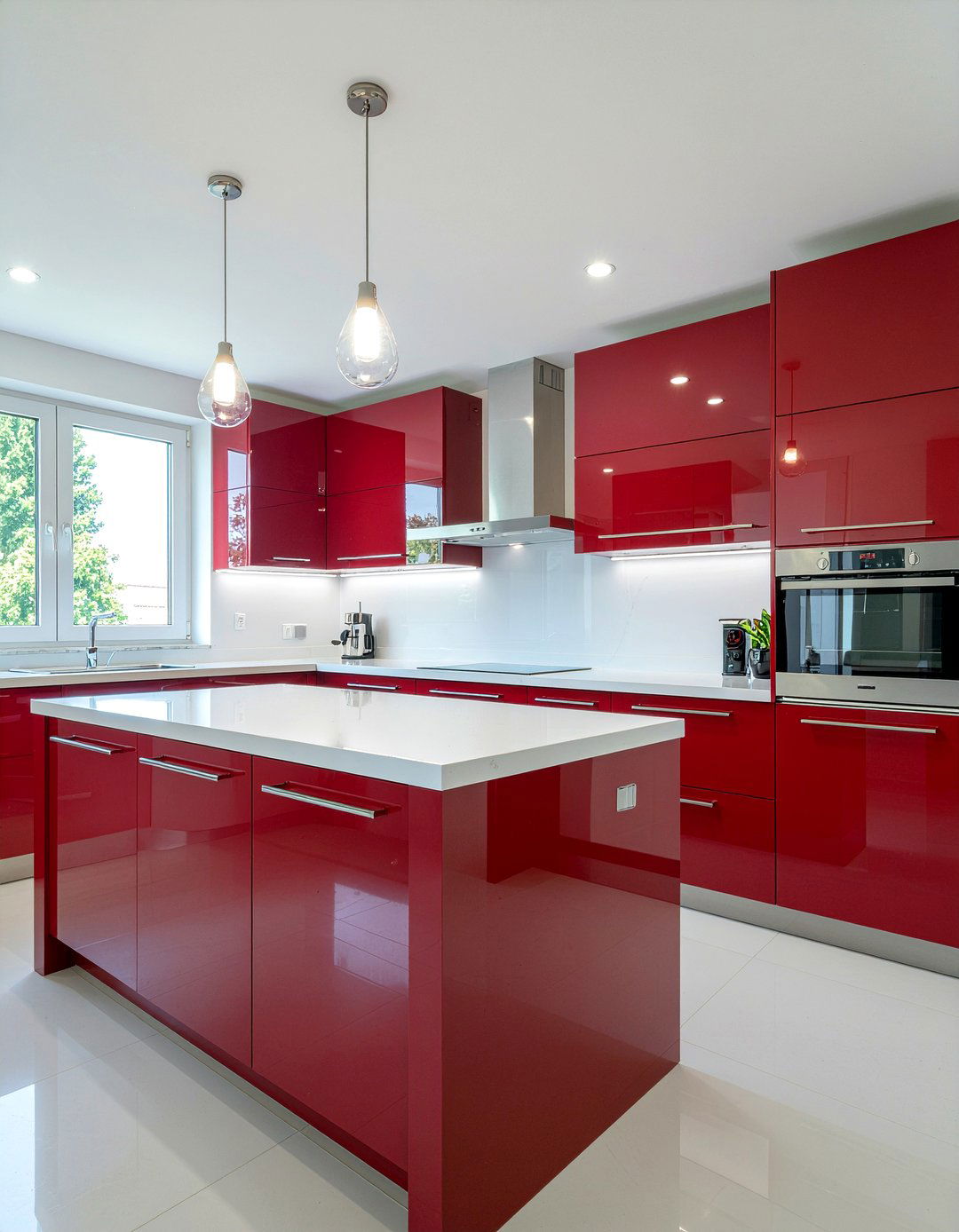 Red Kitchen Cabinets - 30 red kitchen ideas
