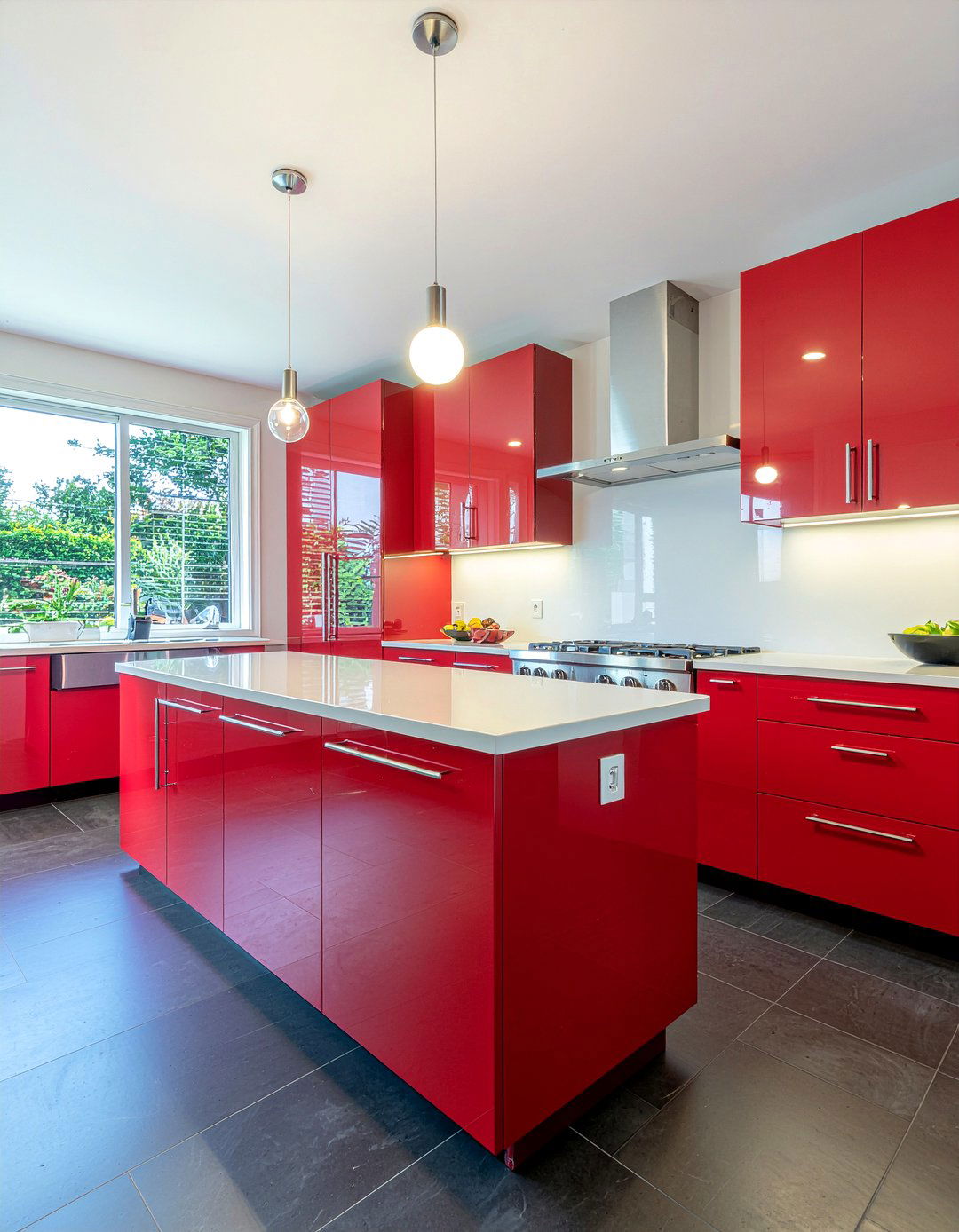 Red Kitchen Cabinets - 30 bold kitchen ideas