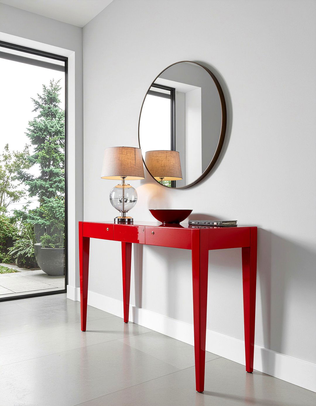 Red Lacquer Console - 30 living room Chinese furniture ideas