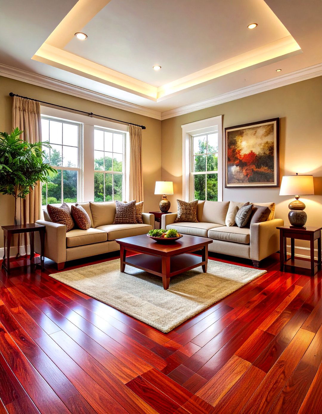 Red Oak Flooring - 30 living room hardwood floors