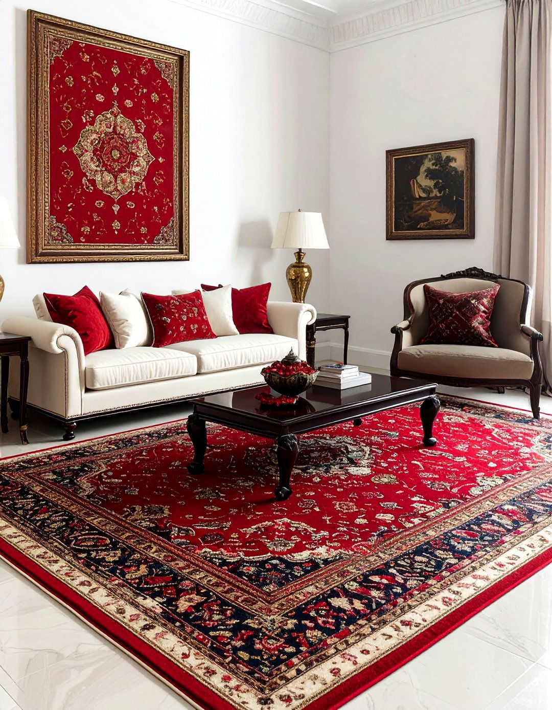 Red Oriental Rug Living Room - 30 oriental rug ideas