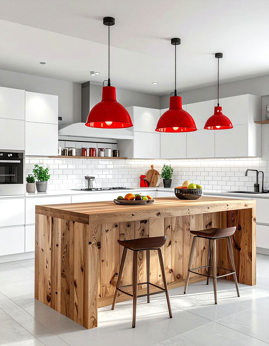 Red Pendant Lights - 30 red decor ideas