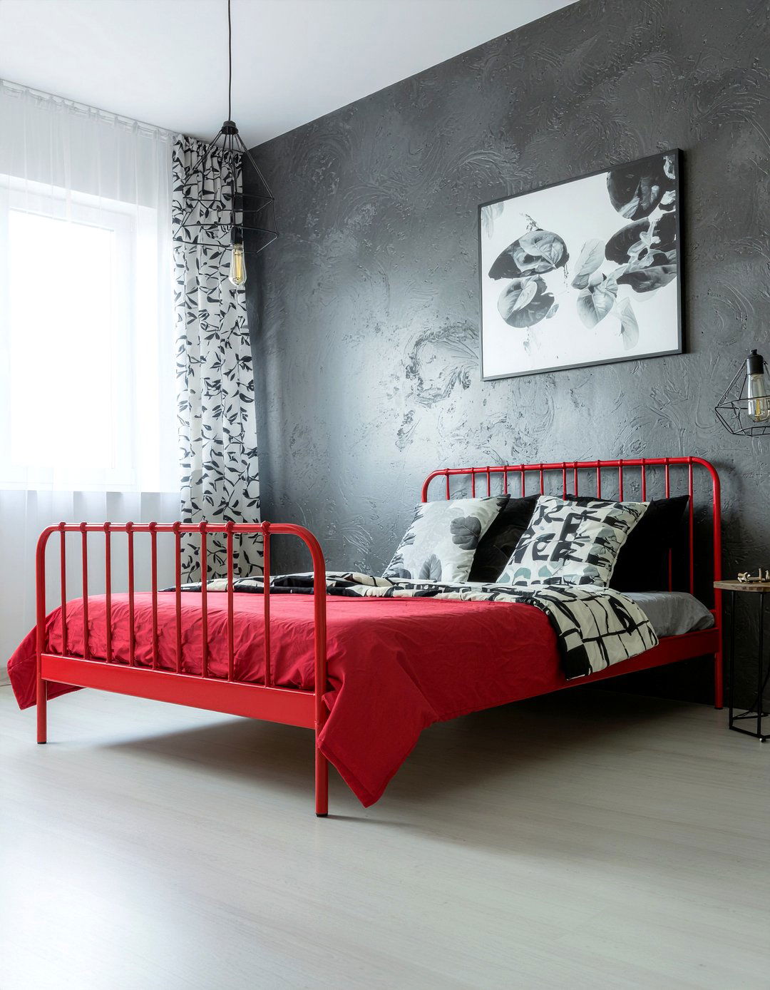 Red and Black Car Room - 30 race car bedroom ideas