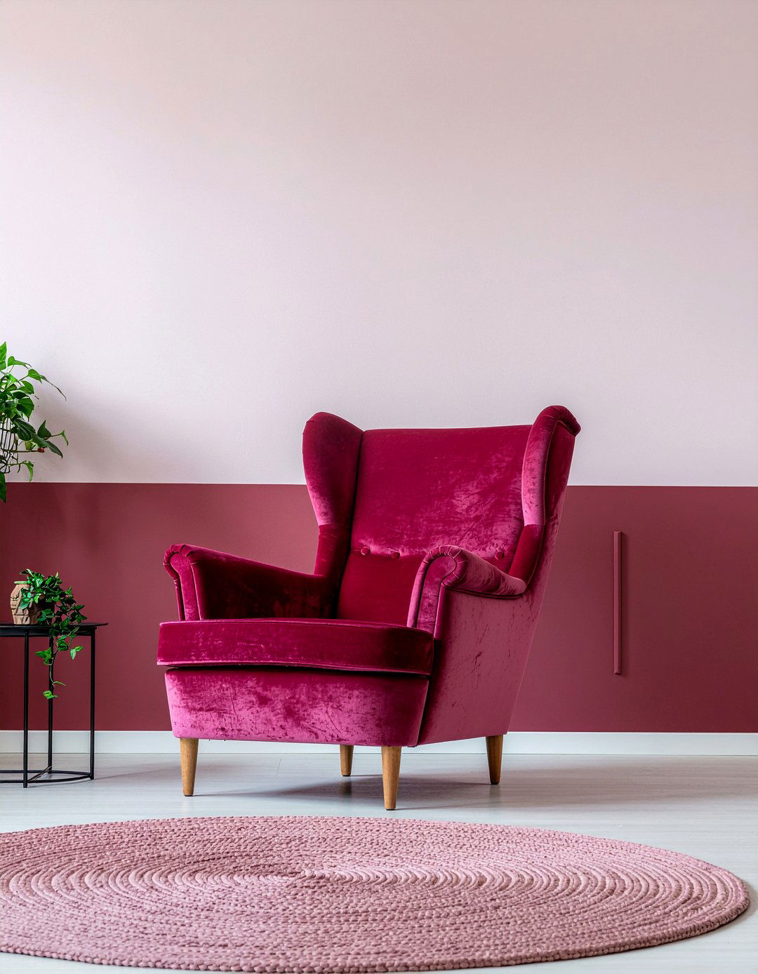 Red pink living room - 30 living room color blocking ideas