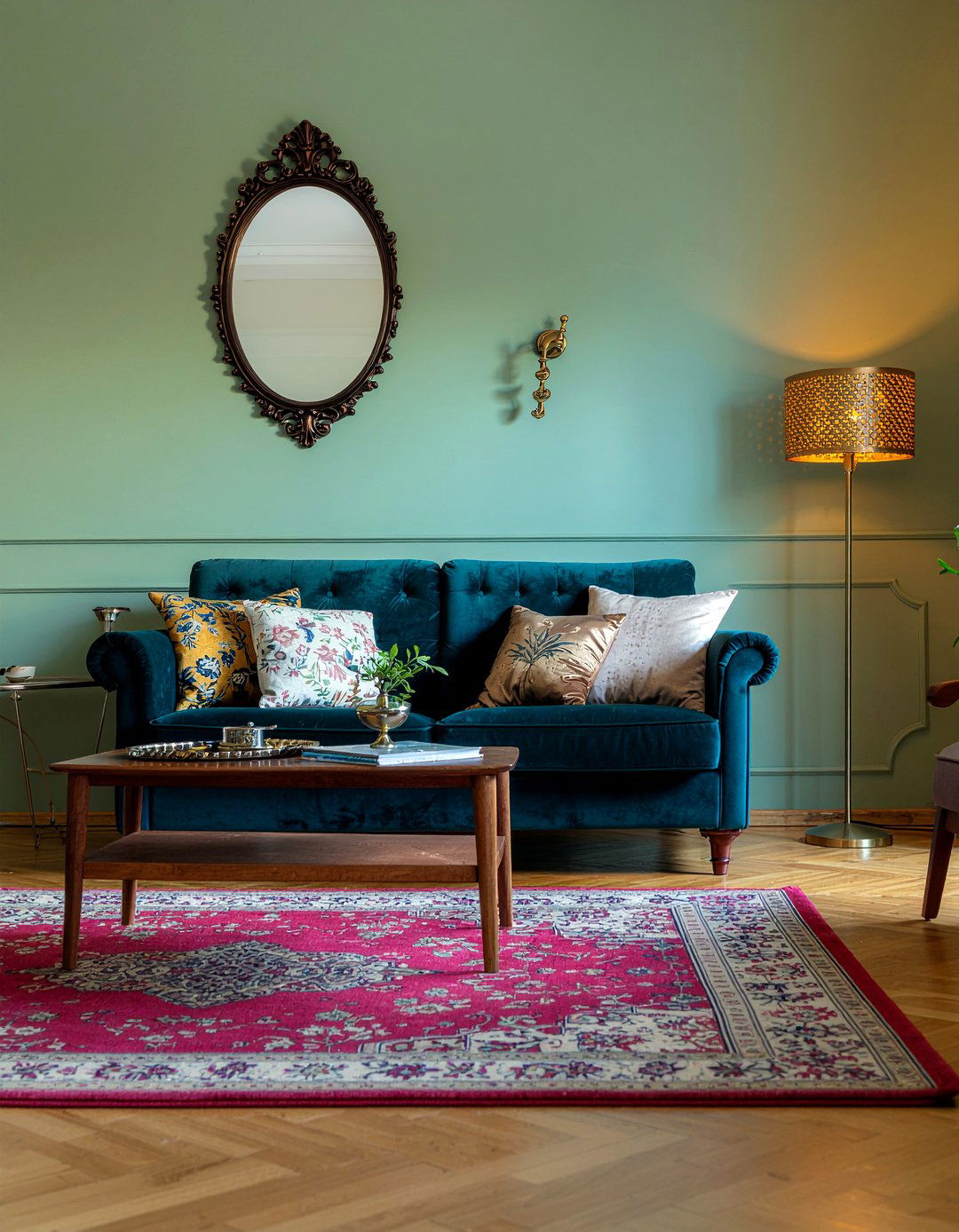 Red theory living room - 30 one of a kind living room ideas