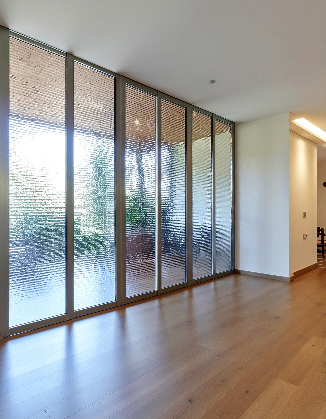 Reeded glass french doors - 30 living room french doors