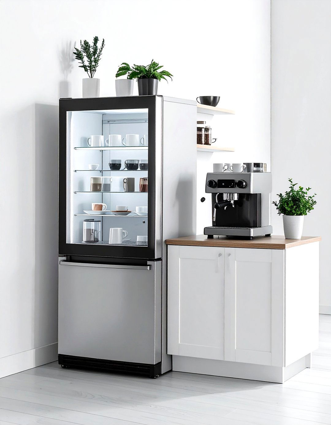 Refrigerator For Coffee Station - 30 kitchen refrigerator ideas