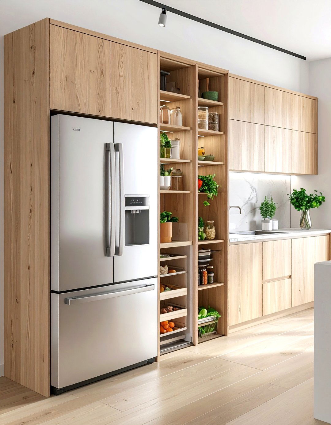 Refrigerator Next To Pantry - 30 kitchen refrigerator ideas