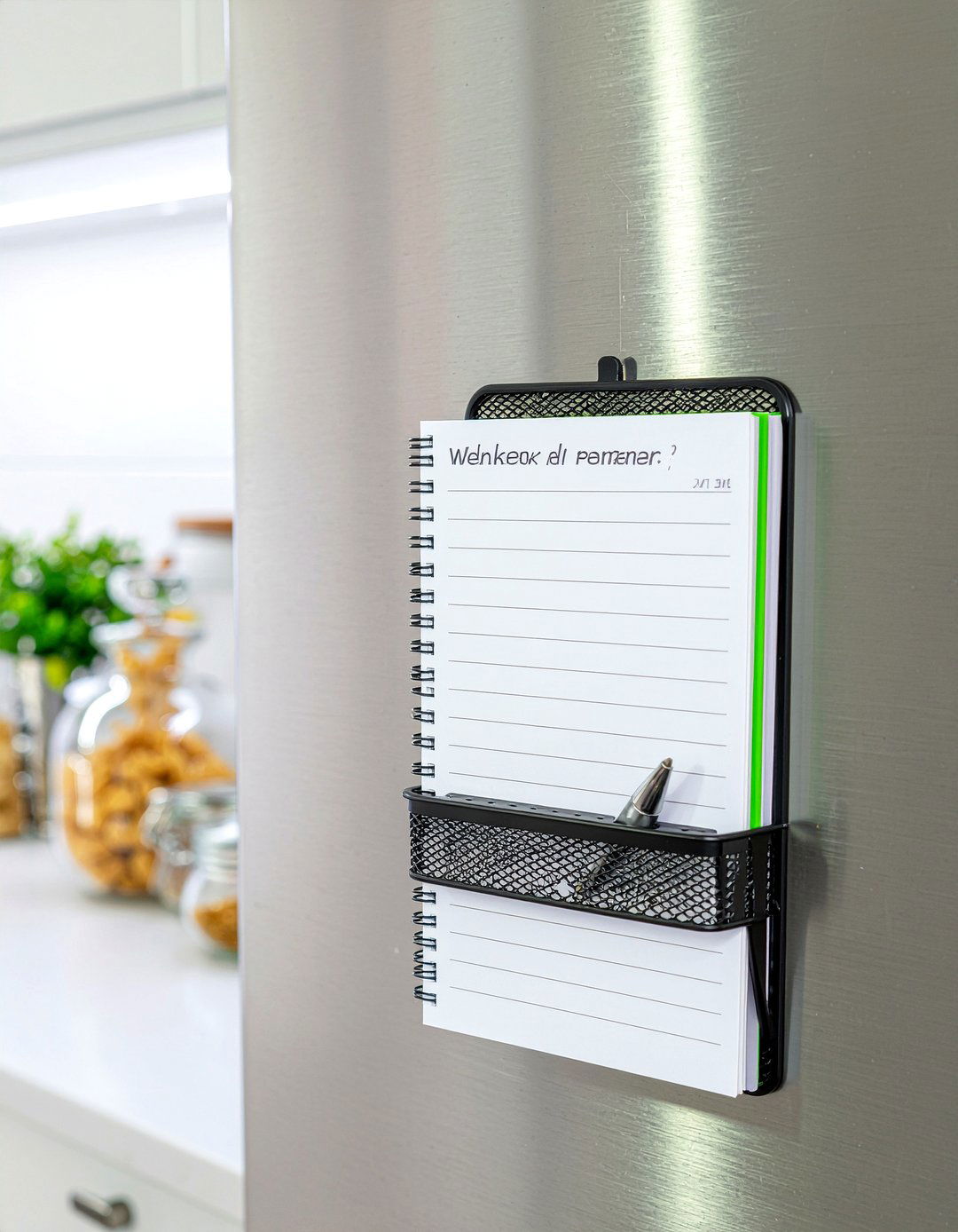 Refrigerator Side Organizer - 30 kitchen message center ideas