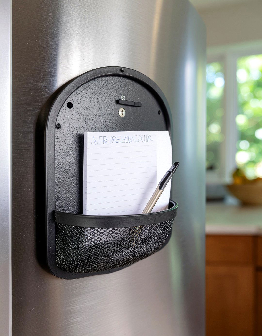 Refrigerator Side Organizer - 30 kitchen command center ideas