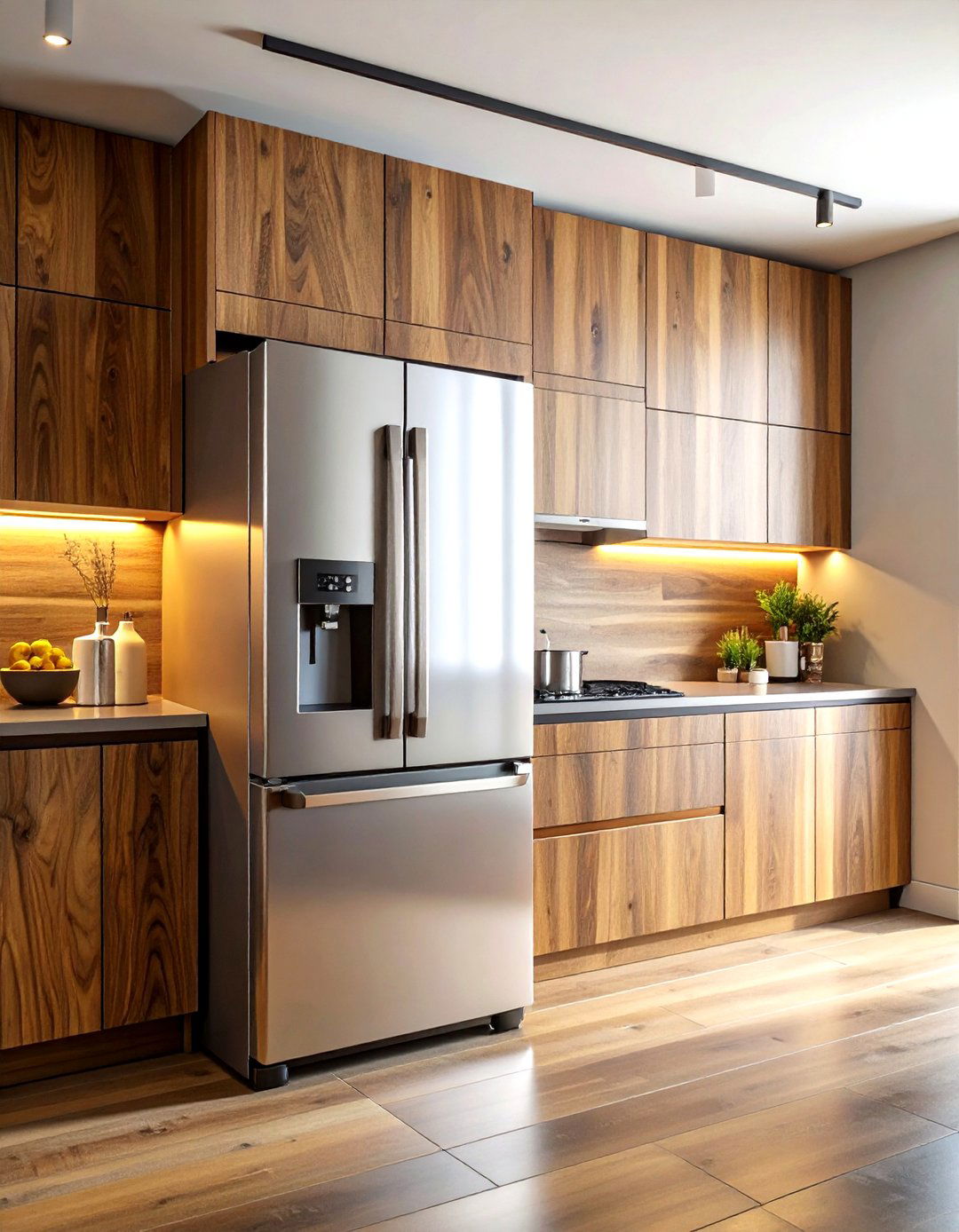 Refrigerator With Wood Panels - 30 kitchen refrigerator ideas