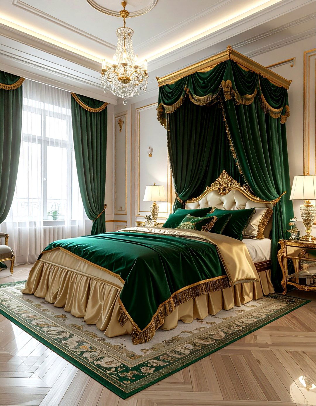 Regency Glamour Bedroom - 30 historic home decor ideas