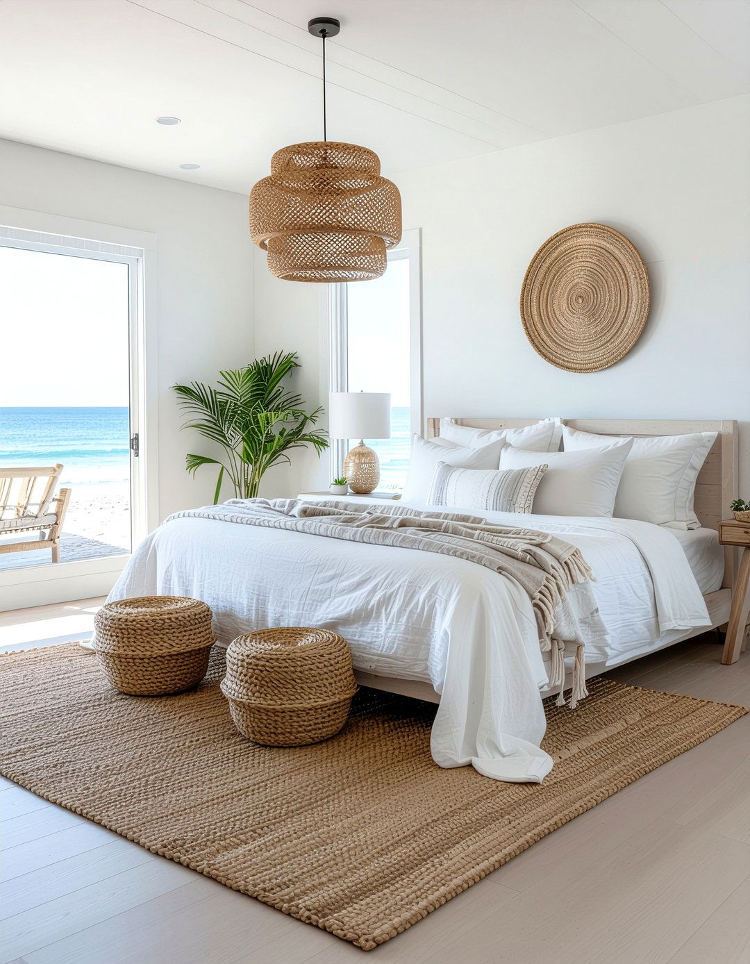 Relaxed Coastal Bedroom - 30 seagrass bedroom ideas