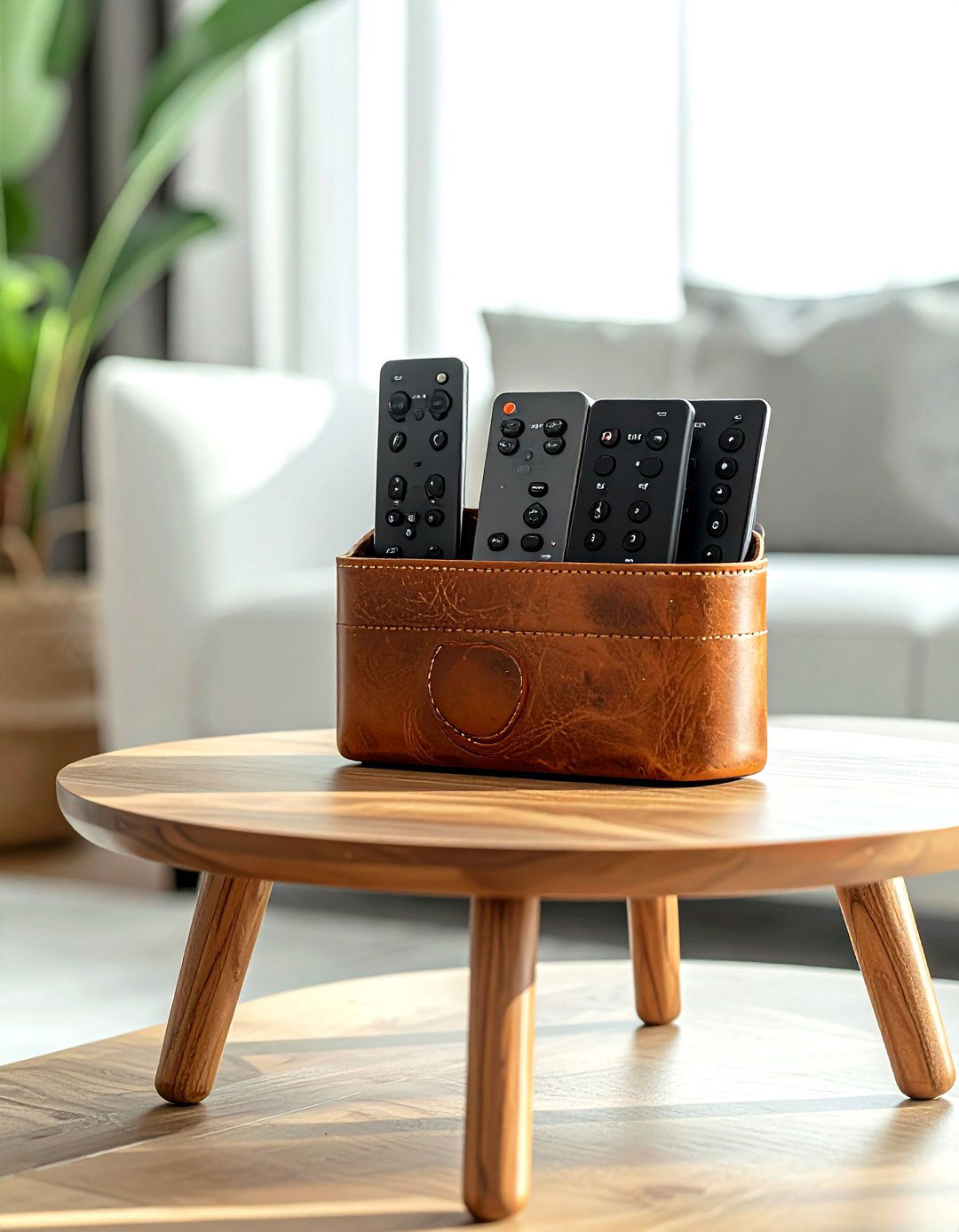 Remote Control Holder - 30 living room organization hacks