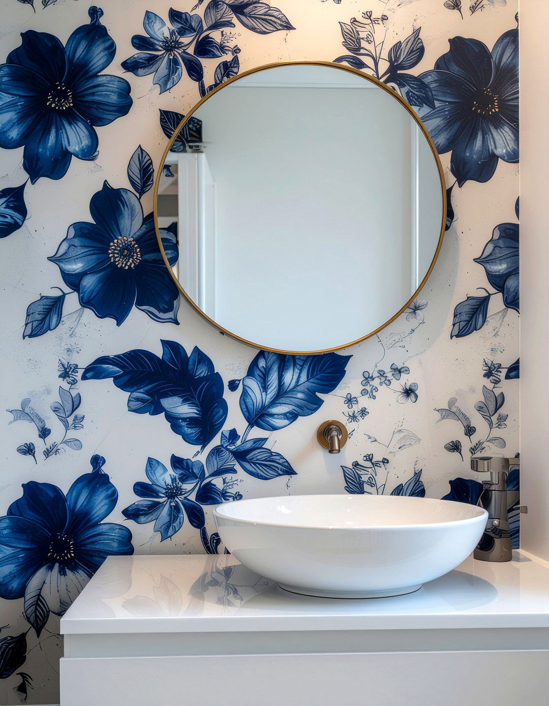 Removable Bathroom Wallpaper - 30 bathroom simple change ideas