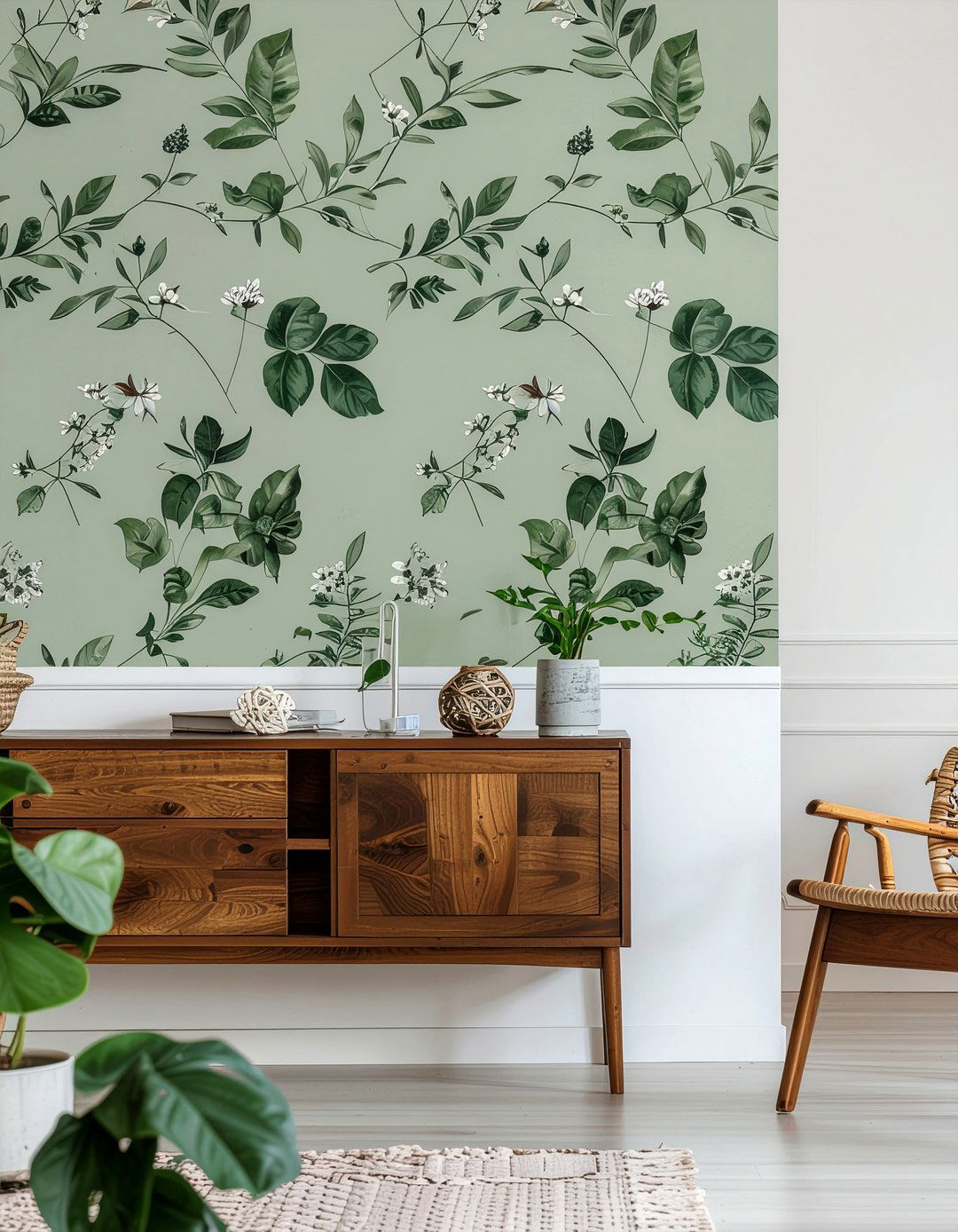 Removable Wallpaper - 30 weekend living room ideas