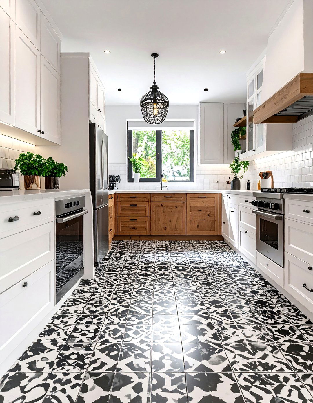 Removable vinyl floor tile - 30 no damage kitchen ideas