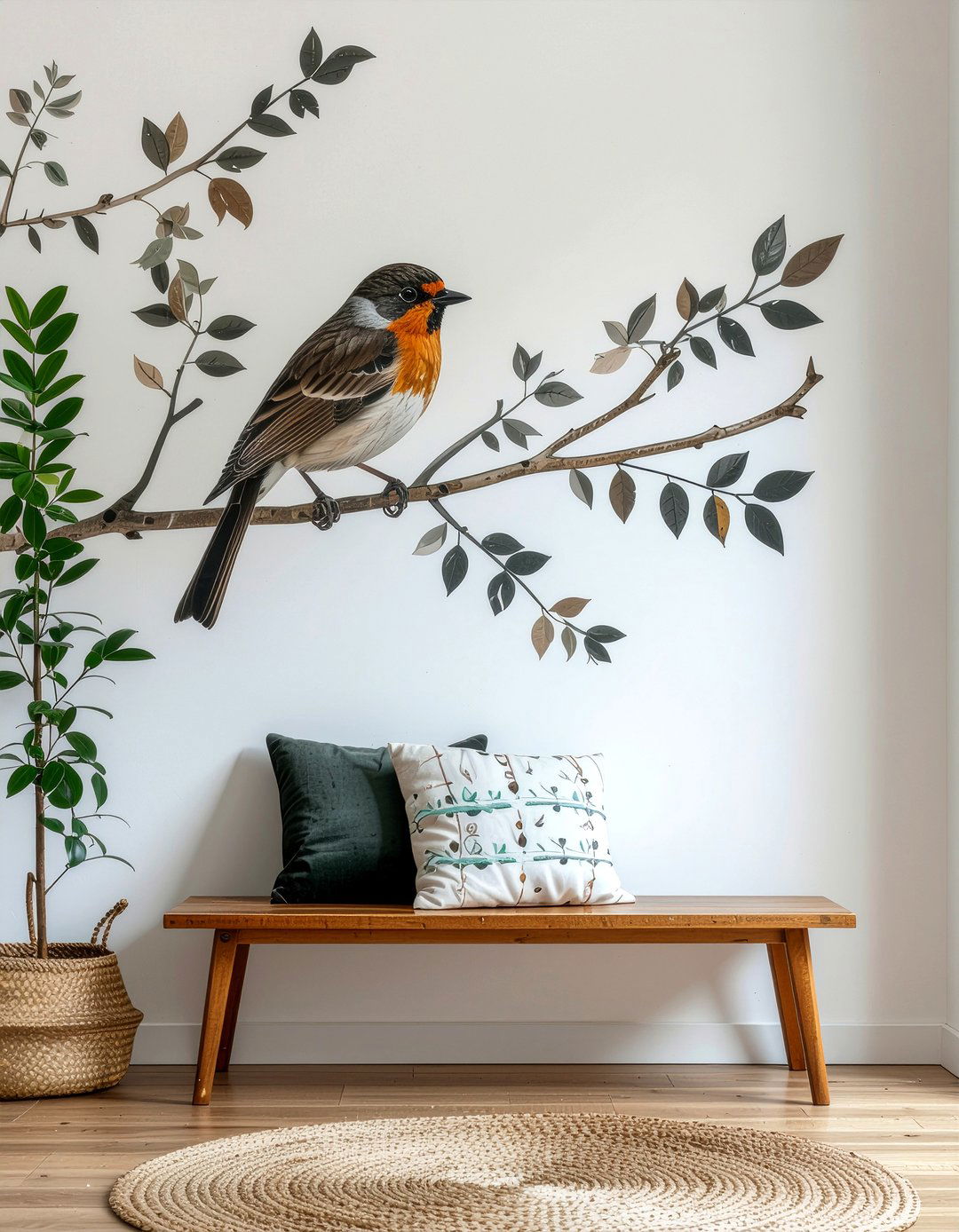 Removable wall decals - 30 temporary living room ideas