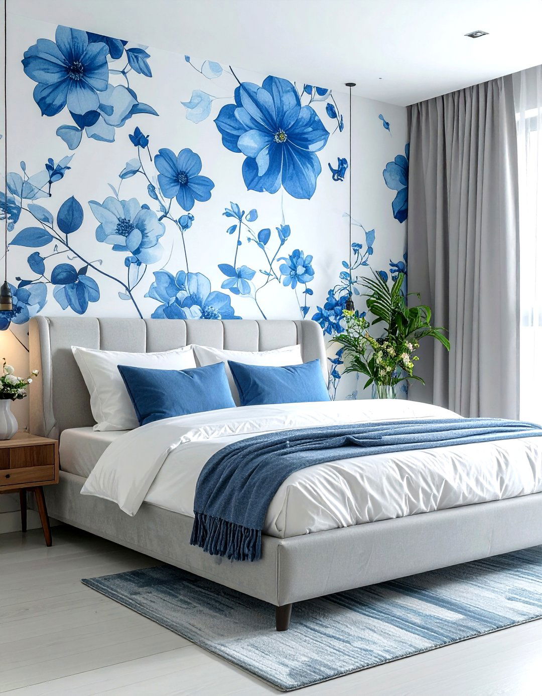 Removable wallpaper accent - 30 creative decor ideas