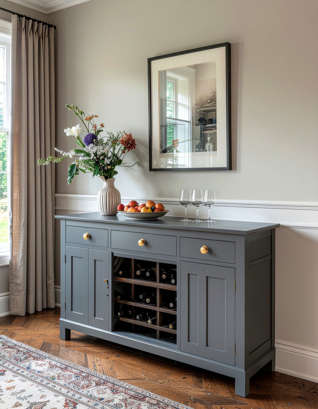 Repurposed buffet cabinet - 30 DIY dining room ideas