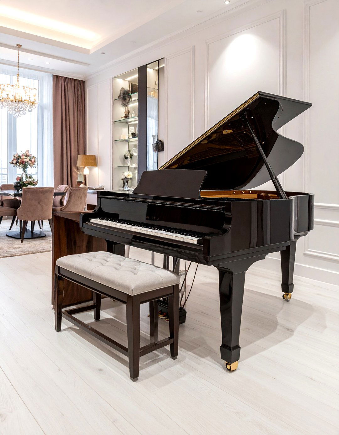 Repurposed piano desk - 30 upcycled dining room ideas