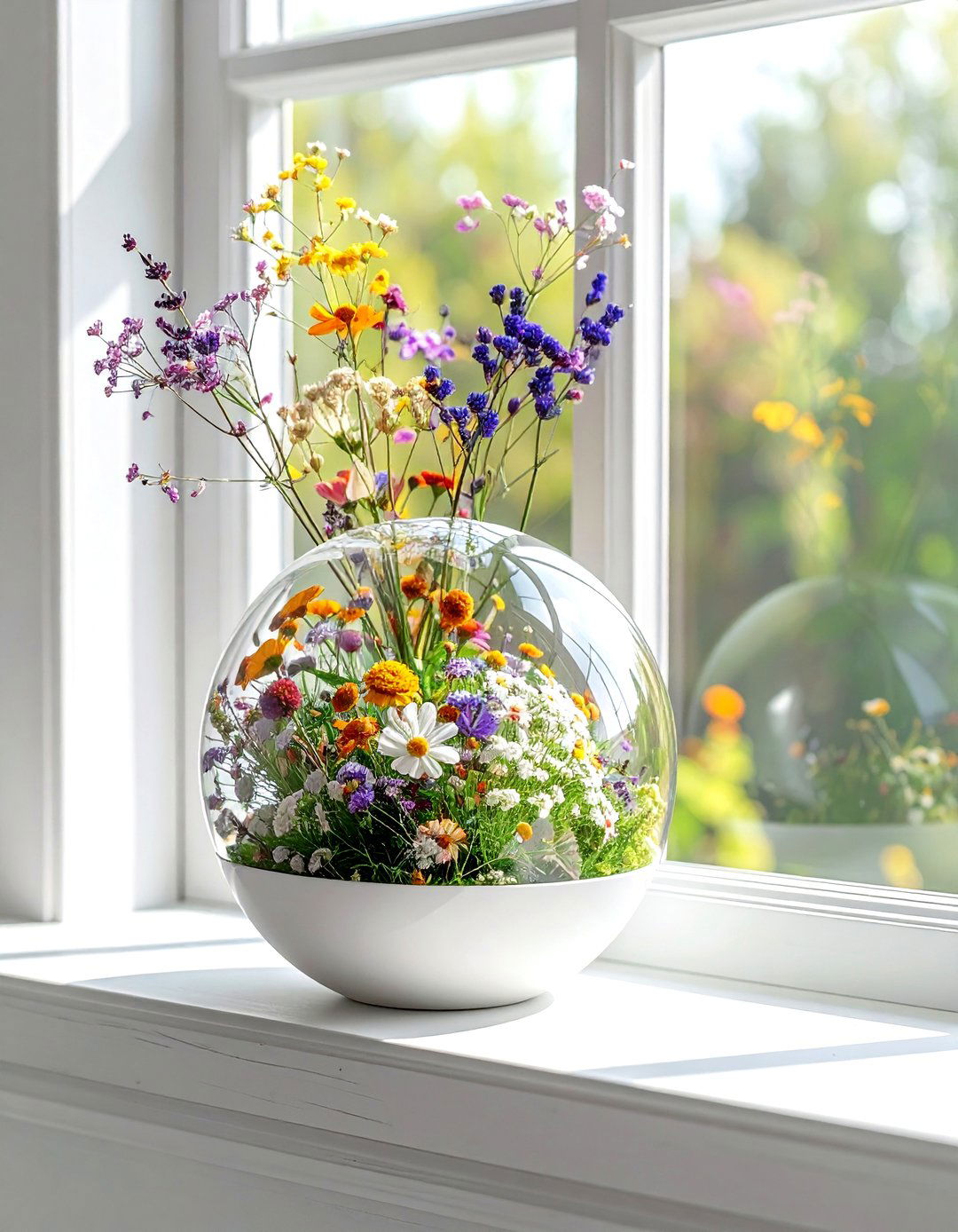 Resin Flower Orb - 30 orb decor ideas