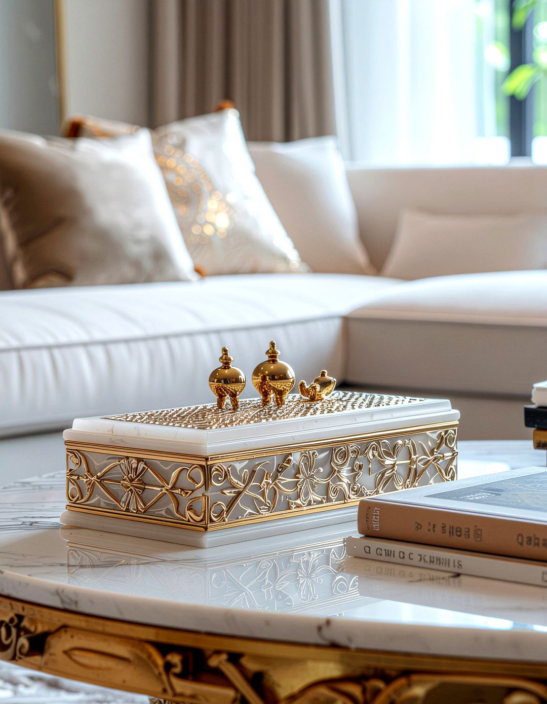 Resin decorative box - 30 living room storage box ideas