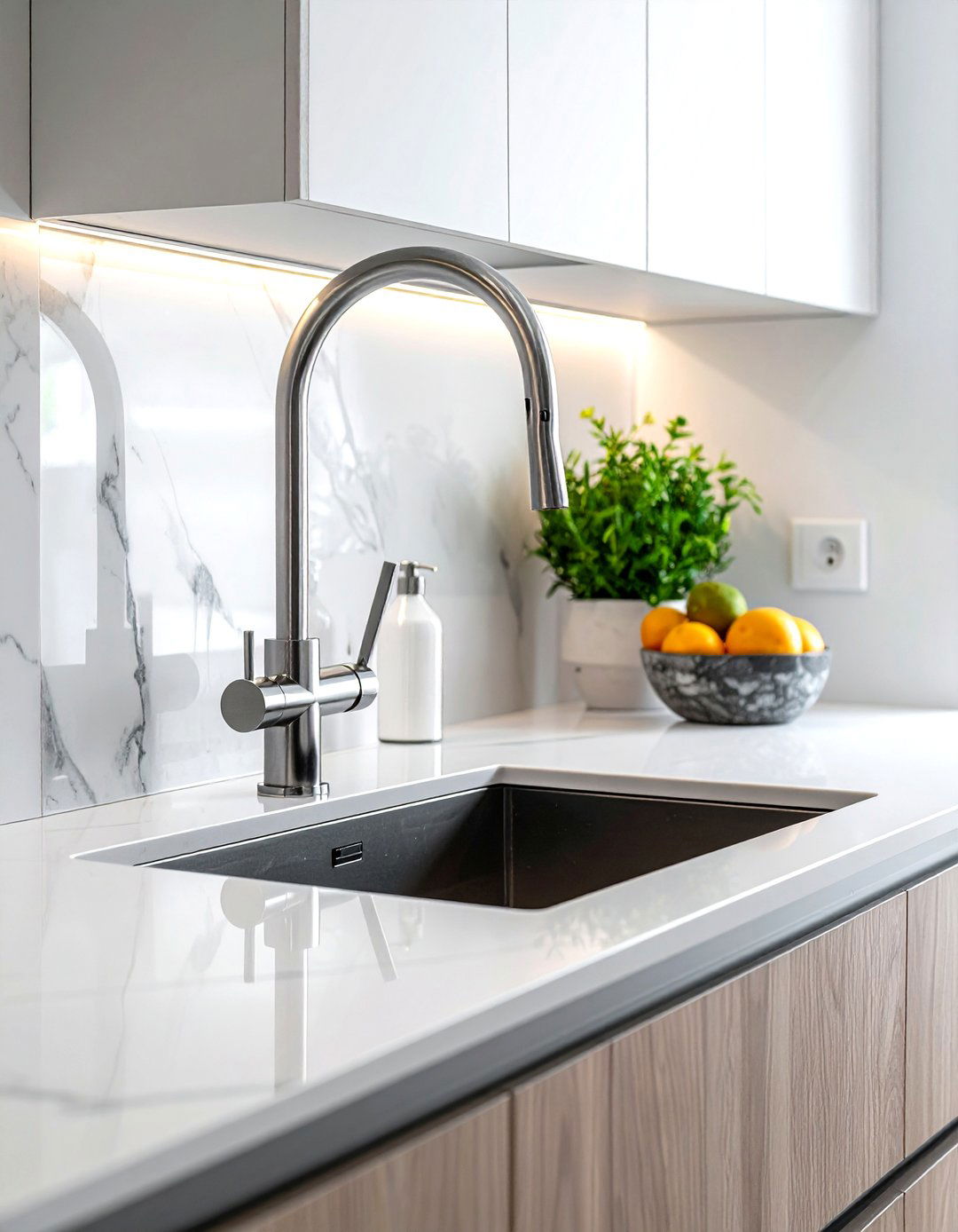 Retractable wall mount kitchen faucet - 30 wall-mount kitchen faucet ideas