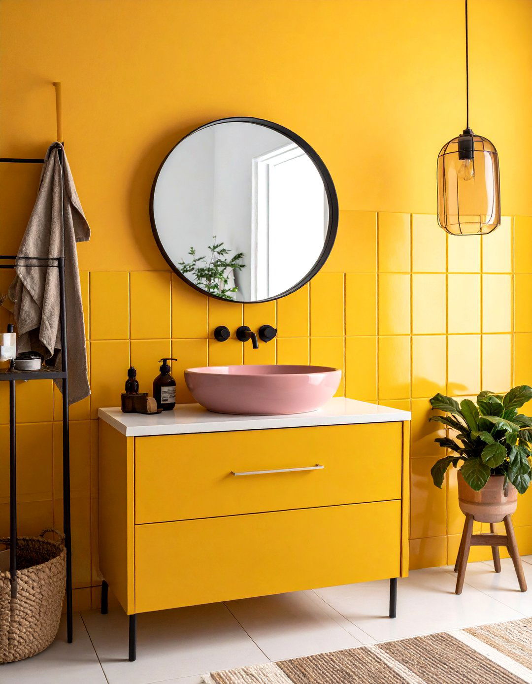 Retro Color Palette - 30 eclectic bathroom ideas
