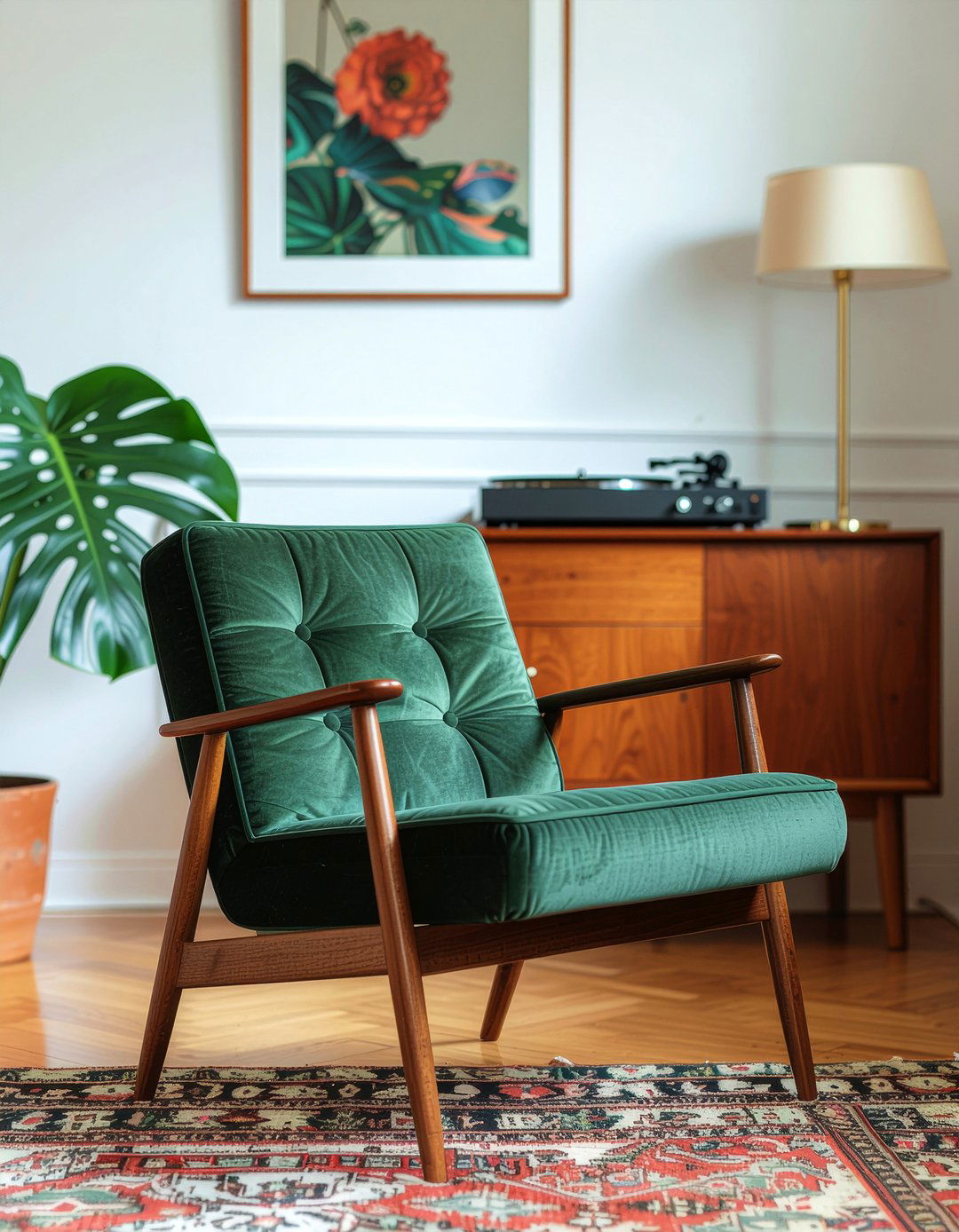 Retro Corduroy Chair - 30 living room armchairs