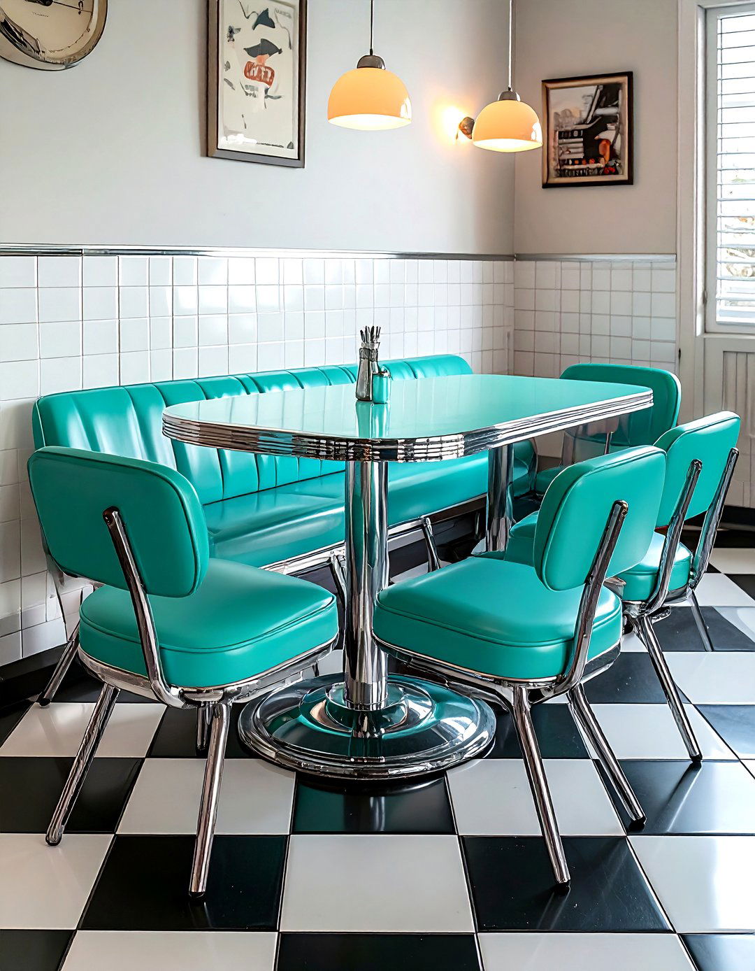 Retro Dinette Set - 30 vintage kitchen ideas
