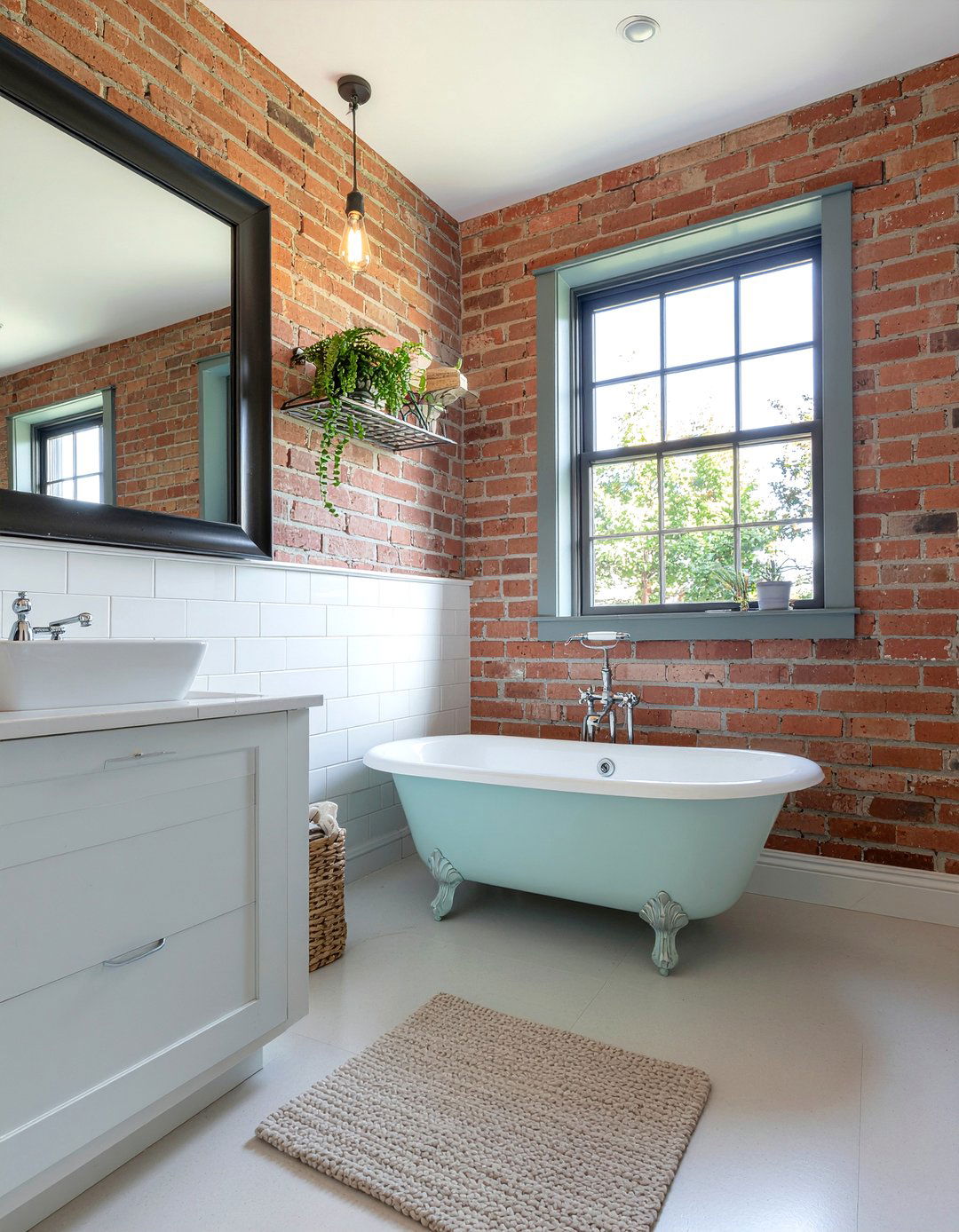 Retro Industrial Bathroom - 30 bathroom style mixing ideas